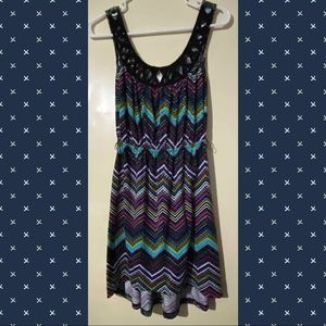 No boundaries chevron dress